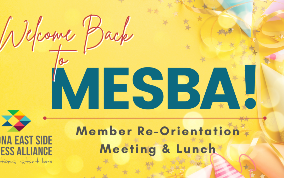 Welcome Back to MESBA – April 27th